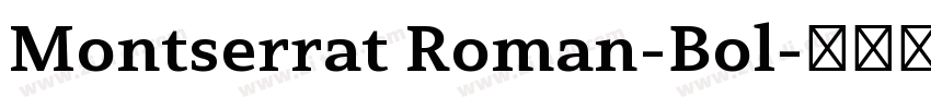 Montserrat Roman-Bol字体转换